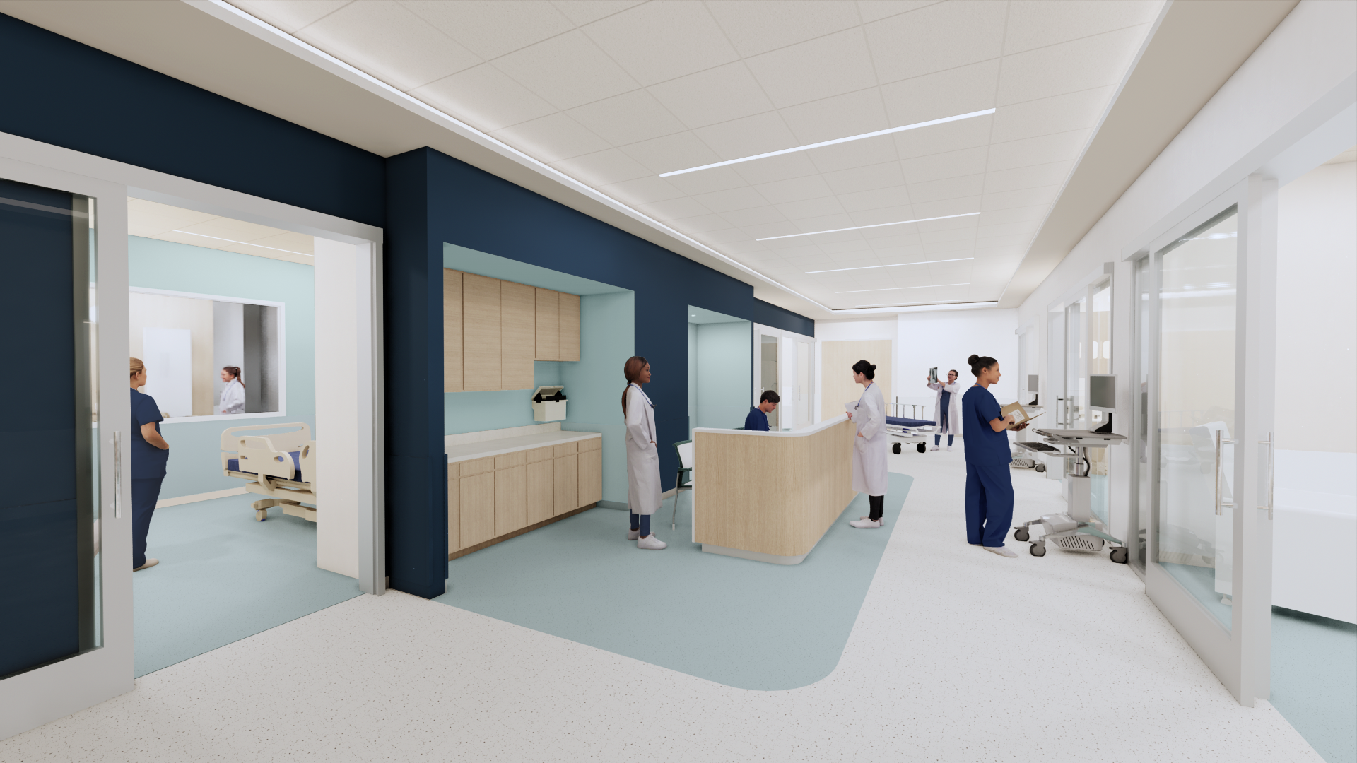 Sim Suite Nurse Station - rendering 