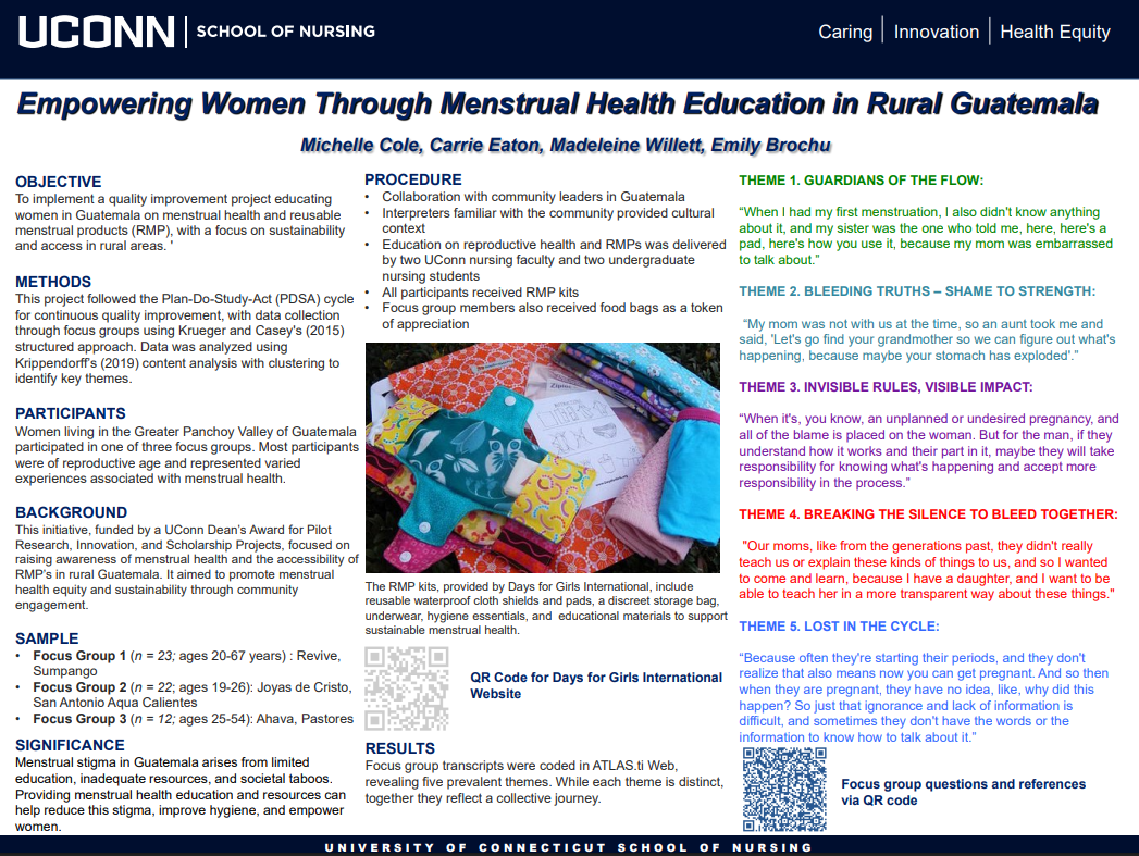 Empowering Women: Enhancing Menstrual Health Knowledge and Access in Rural Guatemala  