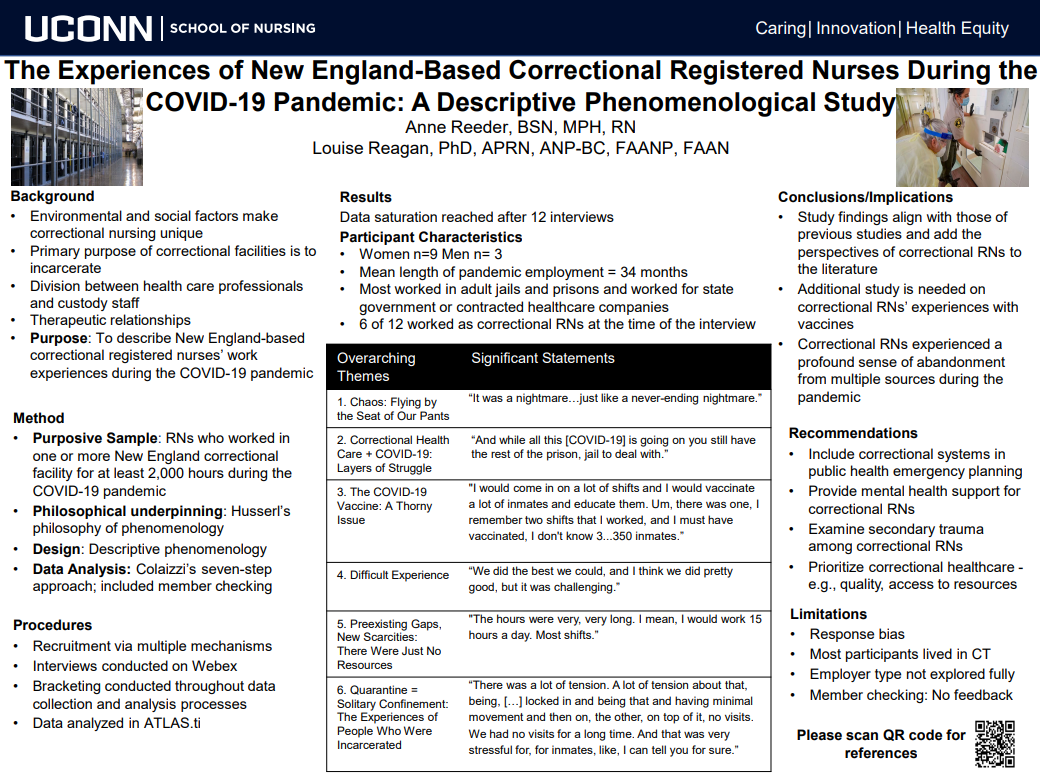 The Experiences of New England-Based Correctional Registered Nurses During the COVID-19 Pandemic: A Descriptive Phenomenological Study