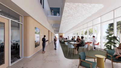 Student Commons clay rendering