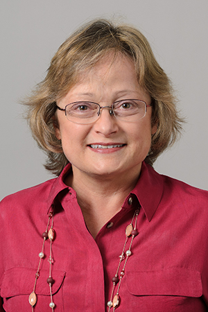 A portrait of staff member Pamela Cartledge.