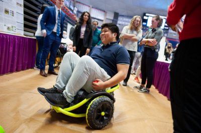 Student in wheelchair nursing and innovation photo. 